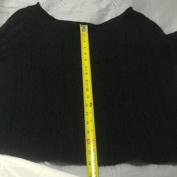 Beautiful Vintage Moda International Black Rabbit Hair Sweater S - Picture 10 of 11